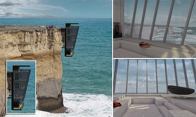 Conheça a "Cliff House" Uma  Casa Suspensa que Desafia as Falésias e o Oceano